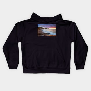 Mumbles Lighthouse, Bracelet Bay, Swansea Kids Hoodie